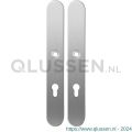 GPF Bouwbeslag RVS 1100.70 XL PC72 langschild XL afgerond enkelverend 282x40x8,5 mm PC72 RVS geborsteld GPF110070142