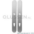 GPF Bouwbeslag RVS 1100.70 XL PC85 langschild XL afgerond enkelverend 282x40x8,5 mm PC85 RVS geborsteld GPF110070152