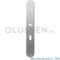 GPF Bouwbeslag RVS 1100.70L XL BB56 deurkruk gatdeel linkswijzend langschild XL afgerond 282x40x8,5 mm BB56 RVS geborsteld GPF110070201