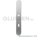 GPF Bouwbeslag RVS 1100.70L XL BB72 deurkruk gatdeel linkswijzend langschild XL afgerond 282x40x8,5 mm BB72 RVS geborsteld GPF110070211