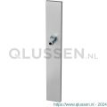 GPF Bouwbeslag RVS 1100.75.400 XL blind langschild XL rechthoekig 282x40x8,5 mm blind met vastgelaste knopvastzetter RVS geborsteld GPF110075400