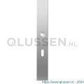 GPF Bouwbeslag RVS 1100.75L XL BB56 deurkruk gatdeel linkswijzend langschild XL rechthoekig 282x40x8,5 mm BB56 RVS geborsteld GPF110075201