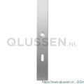 GPF Bouwbeslag RVS 1100.75L XL BB72 deurkruk gatdeel linkswijzend langschild XL rechthoekig 282x40x8,5 mm BB72 RVS geborsteld GPF110075211