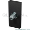 GPF Bouwbeslag ZwartWit 1101.61.0400 rechthoekig Click rozet 70x32x10 mm met vastgelaste knopvastzetter zwart GPF1101610400