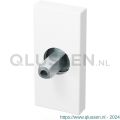 GPF Bouwbeslag ZwartWit 1101.62.0400 rechthoekig Click rozet 70x32x10 mm met vastgelaste knopvastzetter wit GPF1101620400