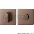 GPF Bouwbeslag Anastasius 1102.A2.0910 toiletgarnituur vierkant 50x50x8 mm stift 8 mm grote knop Bronze blend GPF1102A20910