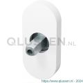 GPF Bouwbeslag ZwartWit 1104.62.0400 ovaal Click rozet 70x32x10 mm met vastgelaste knopvastzetter wit GPF1104620400