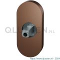 GPF Bouwbeslag Anastasius 1104.A2.0400 ovaal Click rozet 70x32x10 mm met vastgelaste knopvastzetter Bronze blend GPF1104A20400