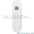 GPF Bouwbeslag ZwartWit 1110.62.401 BB56 kortschild afgerond 170x46x8 mm BB56 met vastgelaste knopvastzetter wit GPF1110620401