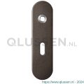 GPF Bouwbeslag Anastasius 1110.A1L BB56 deurkruk gatdeel linkswijzend kortschild afgerond 169x46x8,5 mm BB56 Dark blend GPF1110A10201