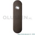 GPF Bouwbeslag Anastasius 1110.A1L blind deurkruk gatdeel linkswijzend kortschild afgerond 169x46x8,5 mm blind Dark blend GPF1110A10200