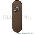 GPF Bouwbeslag Anastasius 1110.A2.400 blind kortschild afgerond 170x46x8 mm blind met vastgelaste knopvastzetter Bronze blend GPF1110A20400