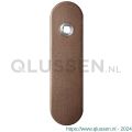 GPF Bouwbeslag Anastasius 1110.A2L blind deurkruk gatdeel linkswijzend kortschild afgerond 169x46x8,5 mm blind Bronze blend GPF1110A20200