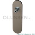 GPF Bouwbeslag Anastasius 1110.A3.401 BB56 kortschild afgerond 170x46x8 mm BB56 met vastgelaste Mocca blend GPF1110A30401