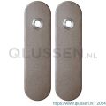 GPF Bouwbeslag Anastasius 1110.A3 blind kortschild afgerond enkelverend 169x46x8,5 mm blind Mocca blend GPF1110A30100