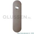 GPF Bouwbeslag Anastasius 1110.A3L blind deurkruk gatdeel linkswijzend kortschild afgerond 169x46x8,5 mm blind Mocca blend GPF1110A30200