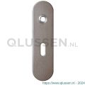 GPF Bouwbeslag Anastasius 1110.A3R BB56 deurkruk gatdeel rechtswijzend kortschild afgerond 169x46x8,5 mm BB56 Mocca blend GPF1110A30301