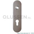 GPF Bouwbeslag Anastasius 1110.A3R PC72 deurkruk gatdeel rechtswijzend kortschild afgerond 169x46x8,5 mm PC72 Mocca blend GPF1110A30342