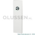 GPF Bouwbeslag ZwartWit 1115.62.411 BB72 kortschild rechthoekig 170x46x8 mm BB72 met vastgelaste knopvastzetter wit GPF1115620411