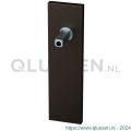 GPF Bouwbeslag Anastasius 1115.A1.401 BB56 kortschild rechthoekig 170x46x8 mm BB56 met vastgelaste knopvastzetter Dark blend GPF1115A10401