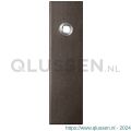 GPF Bouwbeslag Anastasius 1115.A1L blind deurkruk gatdeel linkswijzend kortschild rechthoekig 169x46x8,5 mm blind Dark blend GPF1115A10200