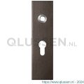 GPF Bouwbeslag Anastasius 1115.A1L PC55 deurkruk gatdeel linkswijzend kortschild rechthoekig 169x46x8,5 mm PC55 Dark blend GPF1115A10232