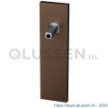 GPF Bouwbeslag Anastasius 1115.A2.400 blind kortschild rechthoekig 170x46x8 mm blind met vastgelaste knopvastzetter Bronze blend GPF1115A20400