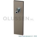 GPF Bouwbeslag Anastasius 1115.A3.400 blind kortschild rechthoekig 170x46x8 mm blind met vastgelaste knopvastzetter Mocca blend GPF1115A30400