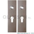 GPF Bouwbeslag Anastasius 1115.A3 PC55 kortschild rechthoekig enkelverend 169x46x8,5 mm PC55 Mocca blend GPF1115A30132