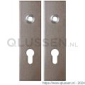 GPF Bouwbeslag Anastasius 1115.A3 PC72 kortschild rechthoekig enkelverend 169x46x8,5 mm PC72 Mocca blend GPF1115A30142