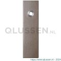 GPF Bouwbeslag Anastasius 1115.A3L blind deurkruk gatdeel linkswijzend kortschild rechthoekig 169x46x8,5 mm blind Mocca blend GPF1115A30200