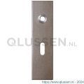 GPF Bouwbeslag Anastasius 1115.A3R BB56 deurkruk gatdeel rechtswijzend kortschild rechthoekig 169x46x8,5 mm BB56 Mocca blend GPF1115A30301