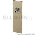 GPF Bouwbeslag Anastasius 1115.A4.400 blind kortschild rechthoekig 170x46x8 mm blind met vastgelaste knopvastzetter Champagne blend GPF1115A40400