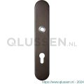 GPF Bouwbeslag Anastasius 1120.A1R PC72 deurkruk gatdeel rechtswijzend langschild afgerond 218x40x8,5 mm PC72 Dark blend GPF1120A10342