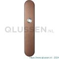 GPF Bouwbeslag Anastasius 1120.A2L blind deurkruk gatdeel linkswijzend langschild afgerond 218x40x8,5 mm blind Bronze blend GPF1120A20200