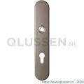 GPF Bouwbeslag Anastasius 1120.A3L PC72 deurkruk gatdeel linkswijzend langschild afgerond 218x40x8,5 mm PC72 Mocca blend GPF1120A30242