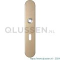 GPF Bouwbeslag Anastasius 1120.A4R BB56 deurkruk gatdeel rechtswijzend langschild afgerond 218x40x8,5 mm BB56 Champagne blend GPF1120A40301