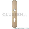 GPF Bouwbeslag Anastasius 1120.A4R PC72 deurkruk gatdeel rechtswijzend langschild afgerond 218x40x8,5 mm PC72 Champagne blend GPF1120A40342