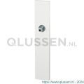 GPF Bouwbeslag ZwartWit 1125.62.400 blind langschild rechthoekig 220x40x8 mm blind met vastgelaste knopvastzetter wit GPF1125620400