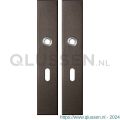 GPF Bouwbeslag Anastasius 1125.A1 BB56 langschild rechthoekig enkelverend 218x40x8,5 mm BB56 Dark blend GPF1125A10101