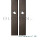 GPF Bouwbeslag Anastasius 1125.A1 blind langschild rechthoekig enkelverend 218x40x8,5 mm blind Dark blend GPF1125A10100