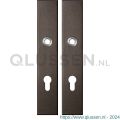 GPF Bouwbeslag Anastasius 1125.A1 PC72 langschild rechthoekig enkelverend 218x40x8,5 mm PC72 Dark blend GPF1125A10142