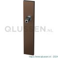 GPF Bouwbeslag Anastasius 1125.A2.401 BB56 langschild rechthoekig 220x40x8 mm BB56 met vastgelaste knopvastzetter Bronze blend GPF1125A20401