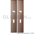 GPF Bouwbeslag Anastasius 1125.A2 BB56 langschild rechthoekig enkelverend 218x40x8,5 mm BB56 Bronze blend GPF1125A20101