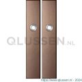 GPF Bouwbeslag Anastasius 1125.A2 blind langschild rechthoekig enkelverend 218x40x8,5 mm blind Bronze blend GPF1125A20100