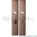 GPF Bouwbeslag Anastasius 1125.A2 WC55/8 groot langschild rechthoekig enkelverend 218x40x8,5 mm WC55/8 grote knop Bronze blend GPF1125A20855