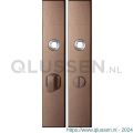 GPF Bouwbeslag Anastasius 1125.A2 WC63/8 groot langschild rechthoekig 218x40x8,5 mm WC63/8 grote knop Bronze blend GPF1125A20863