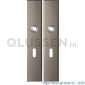 GPF Bouwbeslag Anastasius 1125.A3 BB56 langschild rechthoekig enkelverend 218x40x8,5 mm BB56 Mocca blend GPF1125A30101