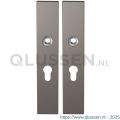 GPF Bouwbeslag Anastasius 1125.A3 PC55 langschild rechthoekig enkelverend 218x40x8,5 mm PC55 Mocca blend GPF1125A30132