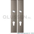 GPF Bouwbeslag Anastasius 1125.A3 PC72 langschild rechthoekig enkelverend 218x40x8,5 mm PC72 Mocca blend GPF1125A30142